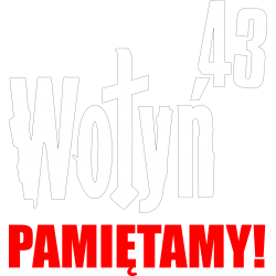 Naklejka Wołyń 43 Pamiętamy...