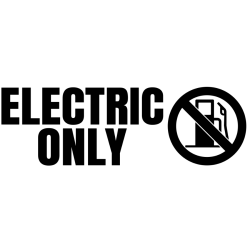 Naklejka Electric only