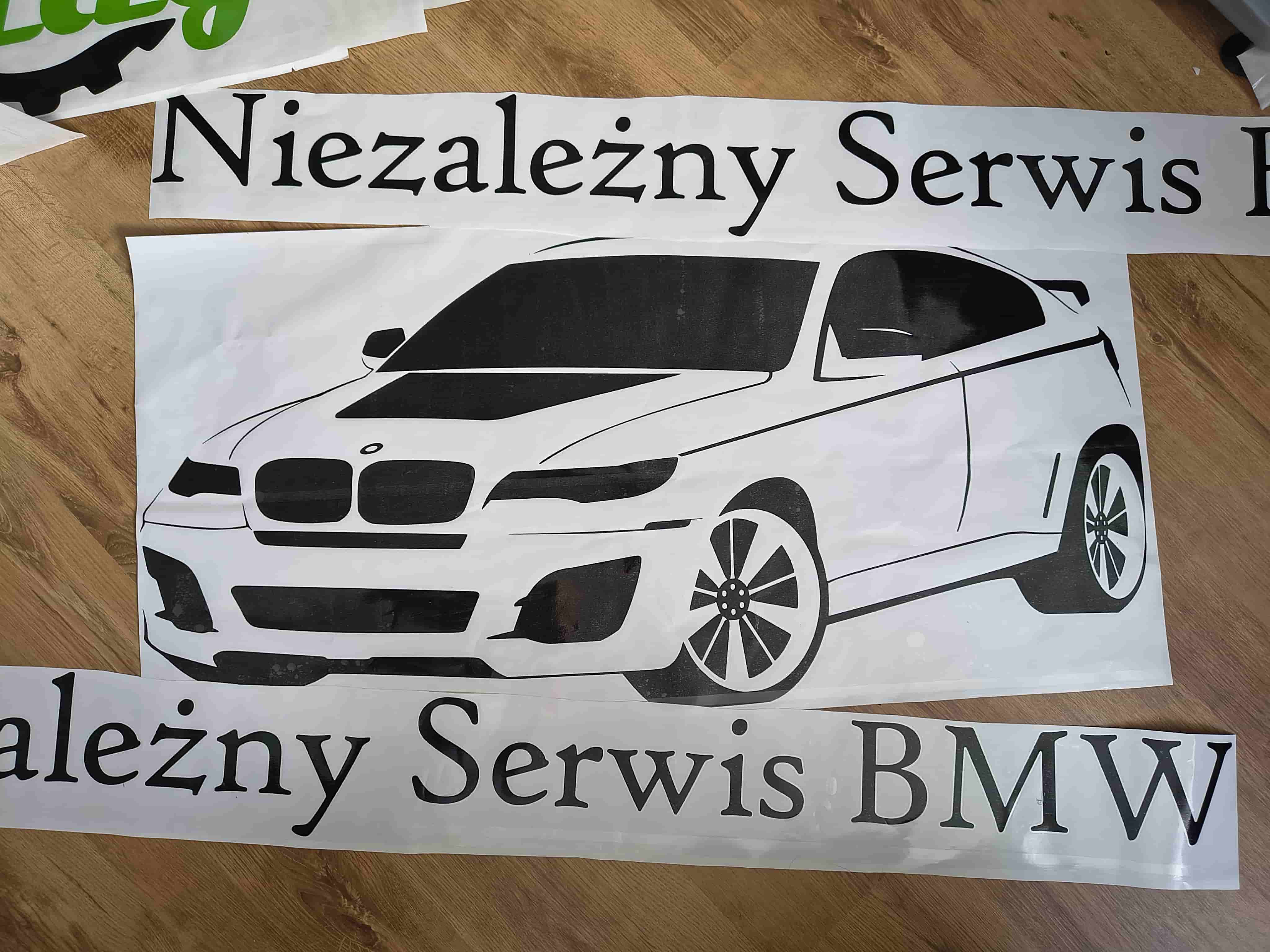 Naklejka niezależny serwis bmw